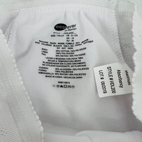 Wearever Women's Maximum Absorbency Reusable Bladder Control Panty Small - Picture 3 of 7
